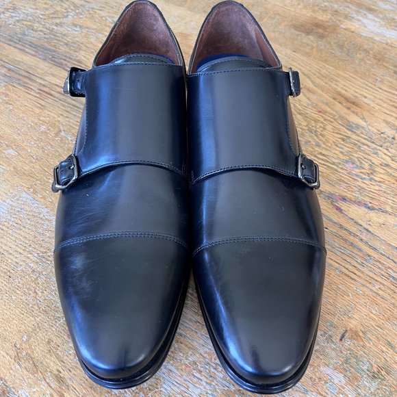 Brand NEW! Mr. B Mens's Black Leather Dress Loafer Shoe Size 10 - Picture 2 of 6